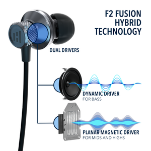 F2 Planar Magnetic Dual Driver Wired Headphones